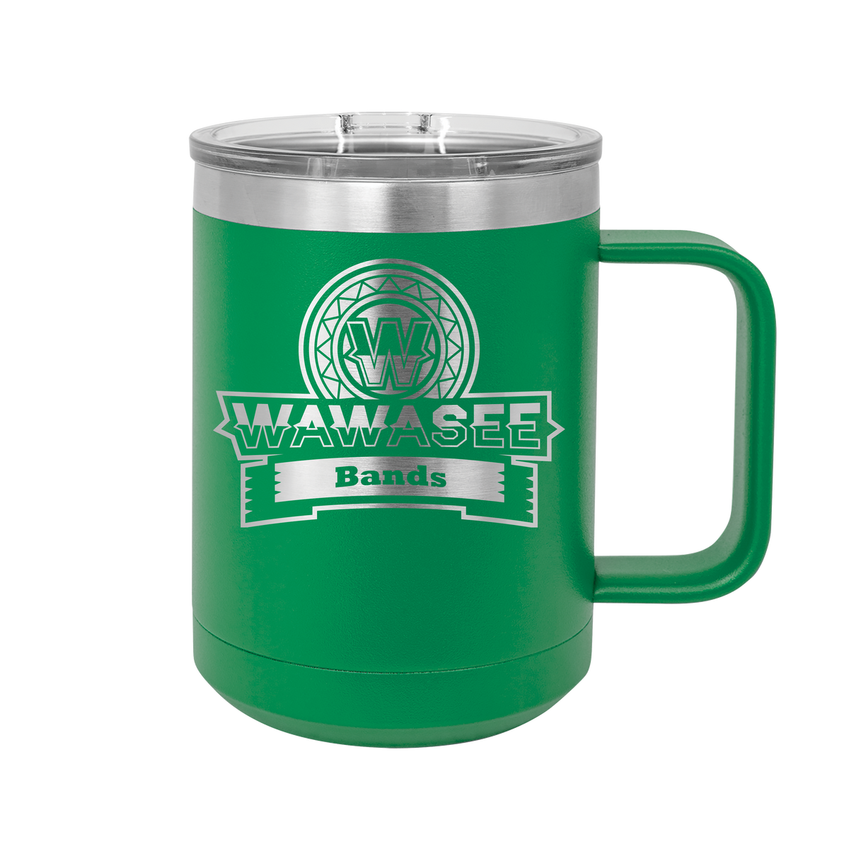 Wawasee Green 15 oz. Camp Mug