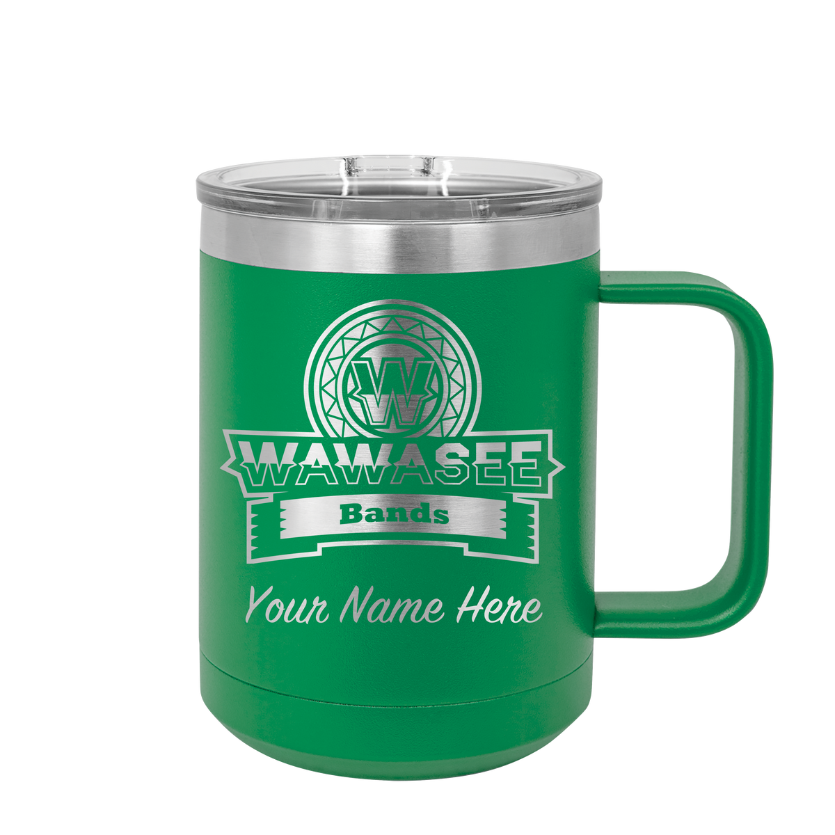 Wawasee Green 15 oz. Camp Mug