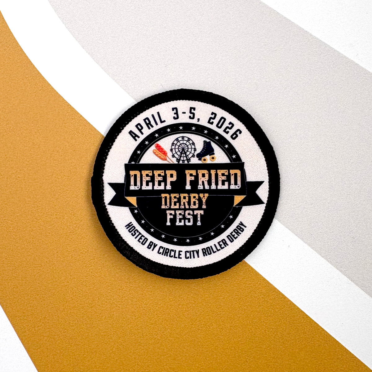 Deep Fried Derby Fest Patch - preorder by 3/19