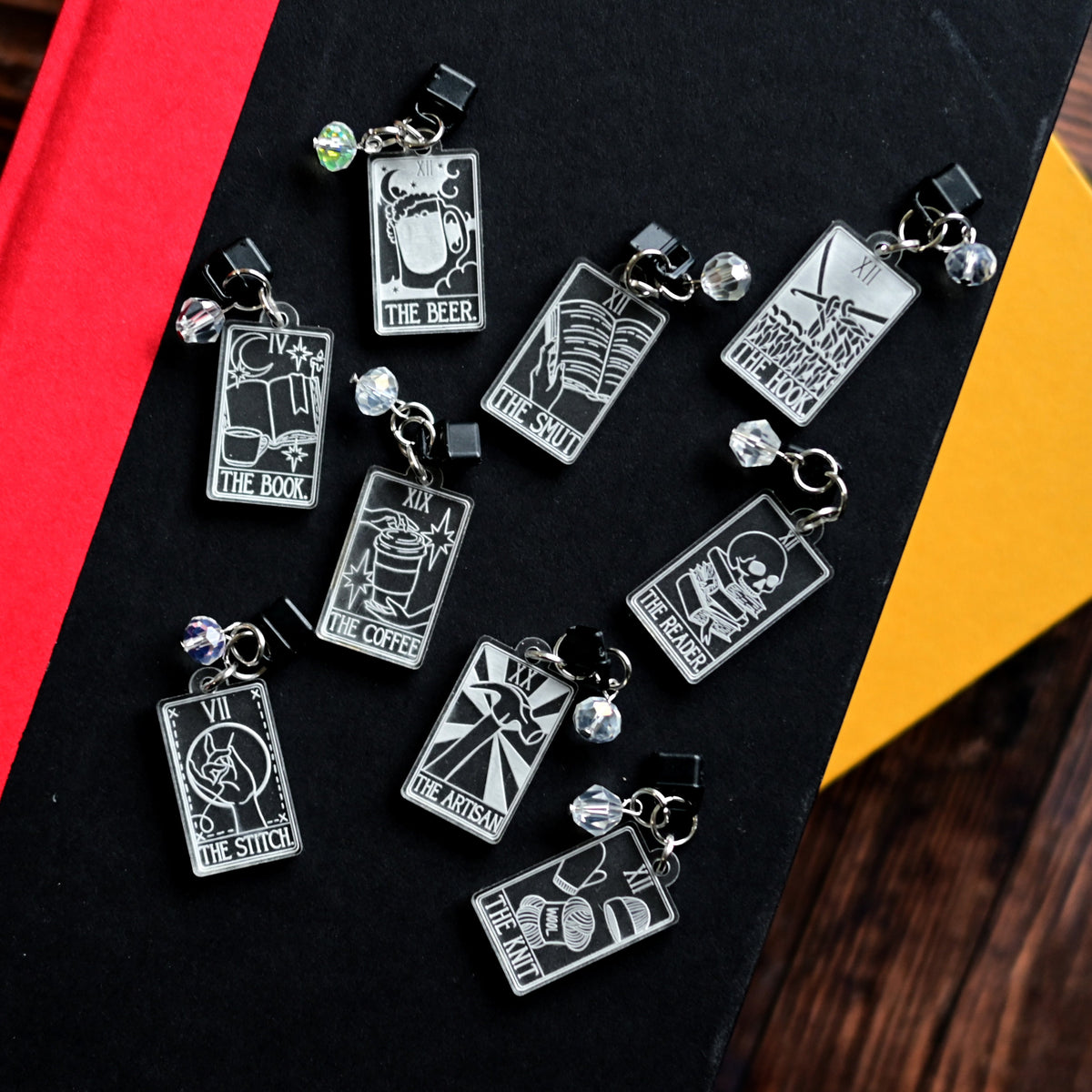The Smut Tarot Card E-Reader Charm and Dust Plug for Kindle and other USB-C Charging Ports