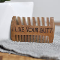 Sandalwood Beard Comb - I Like Your Butt