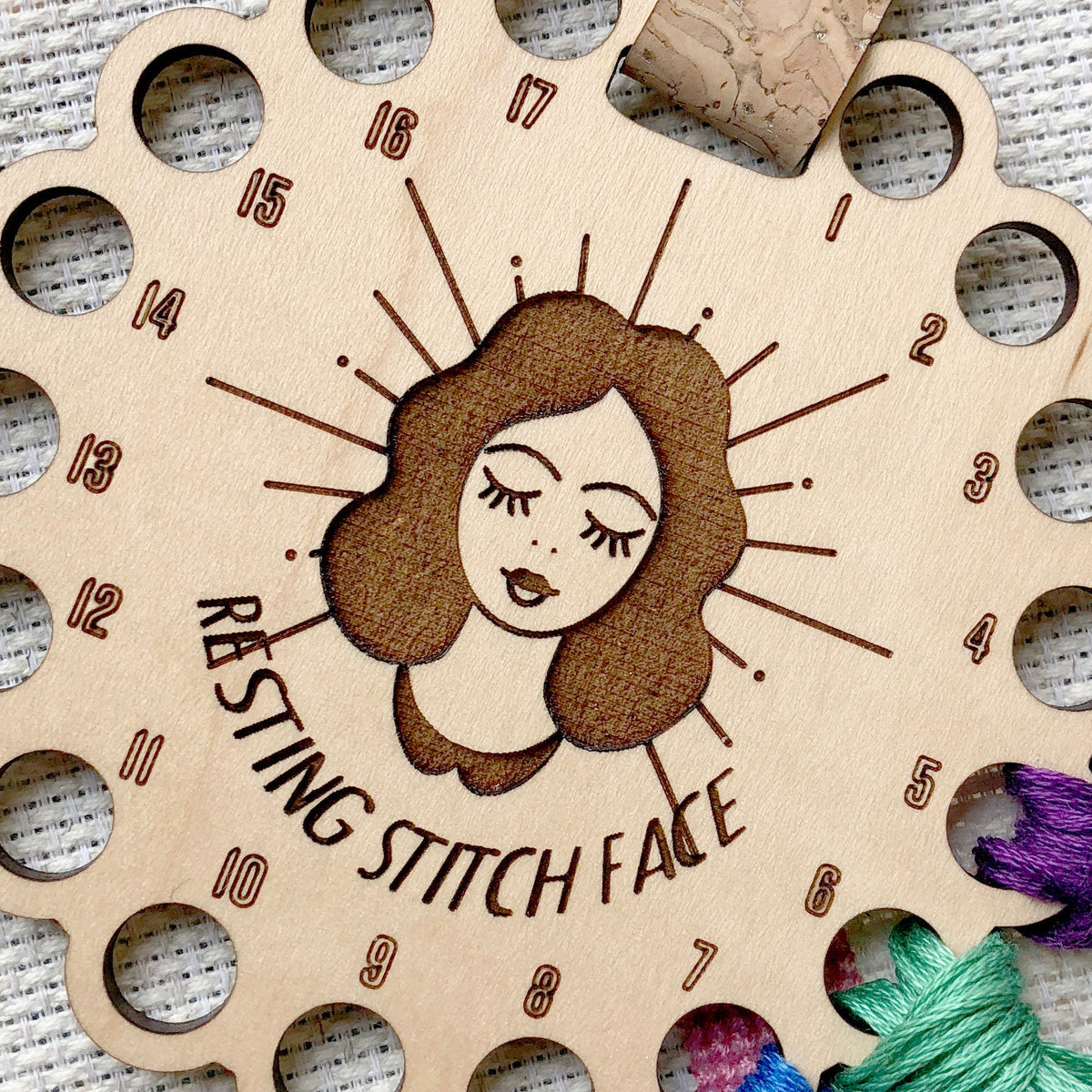 Floss Organizer - Resting Stitch Face