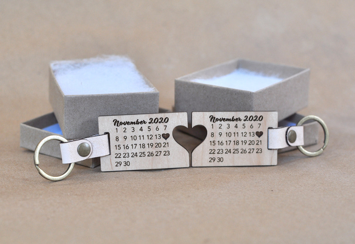 Date to Remember Keychain Pair