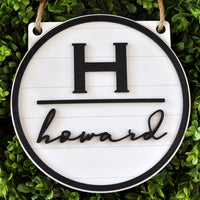 Personalized Shiplap Door Hanger