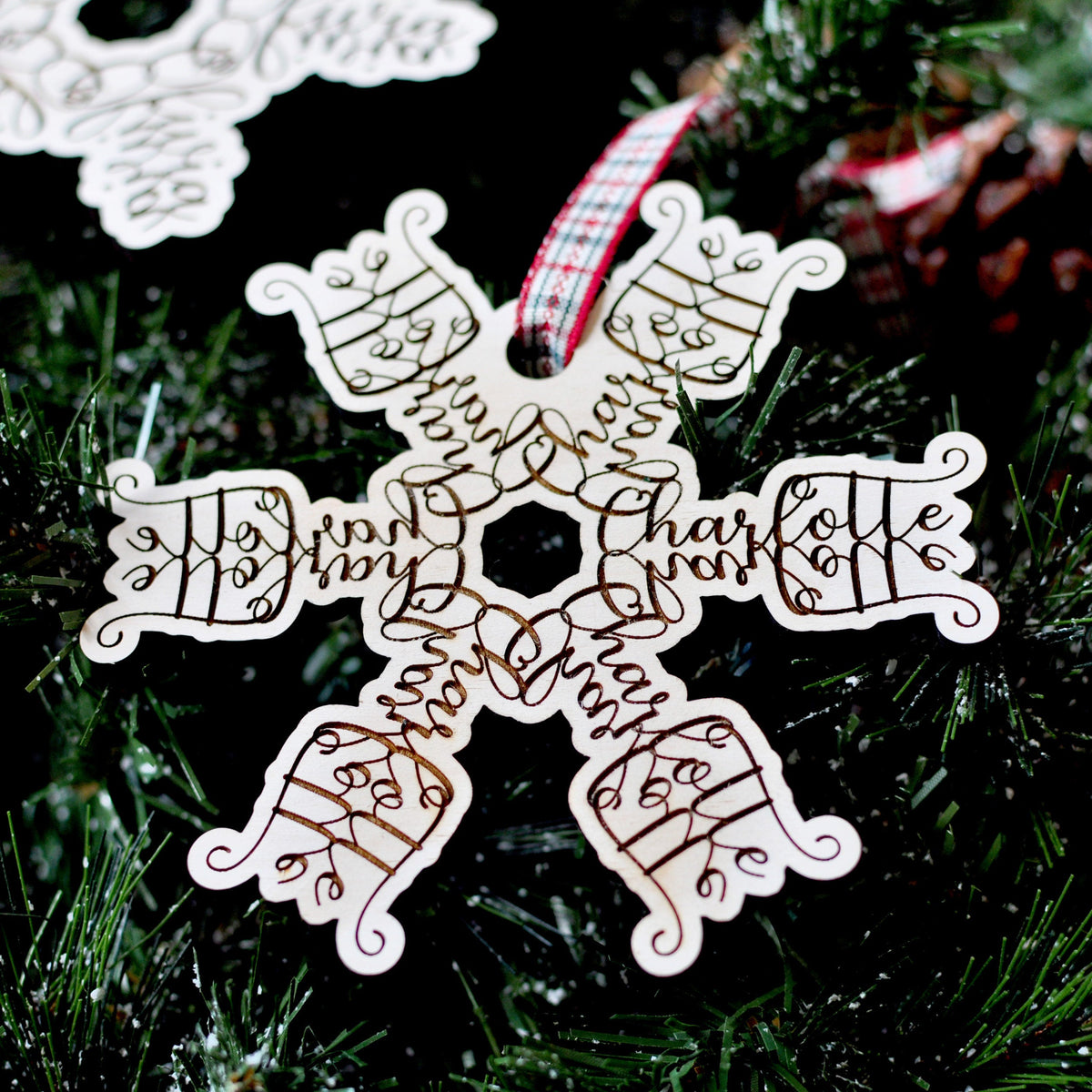 Name Snowflake Ornament