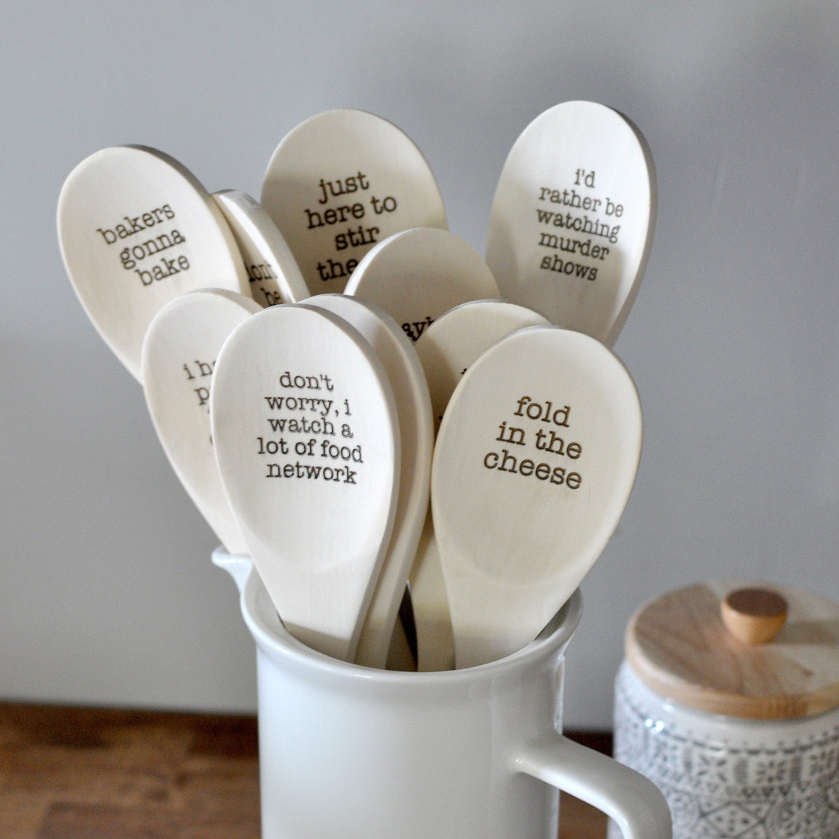 Funny Wood Spoons Engraved With Messages - Individual or a Set